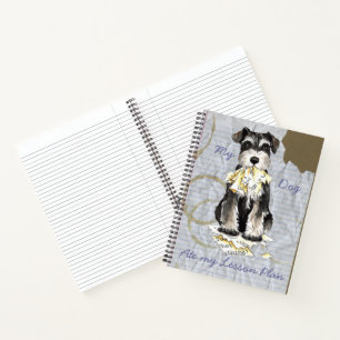 Mijn Mini Schnauzer Ate mijn Lesson Plan Notitieboek