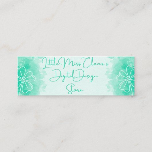 mijn mini visitekaartje (Voorkant)