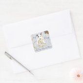 Mijn miniatuur Bull Terrier Ate Mijn Lesson Plan Vierkante Sticker (Envelop)