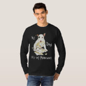 Mijn miniatuur Bull Terrier Ate Mijn thuiswerk T-shirt (Voorkant volledig)