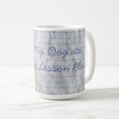 Mijn Miniatuur Schnauzer Ate Mijn Lesson Plan Koffiemok (Voorkant rechts)