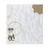 Mijn Miniatuur Schnauzer Ate Mijn Lesson Plan Notitieblok (Voorkant)