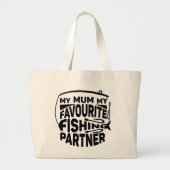 MIJN MINIUM MIJN FAVORIET VIST PARTNER. GROTE TOTE BAG (Voorkant)