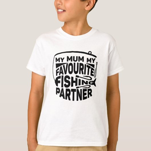 MIJN MINIUM MIJN FAVORIET VIST PARTNER. T-SHIRT (Voorkant)