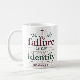 Mijn mislukking is niet mijn identiteit Bijbelse w Koffiemok