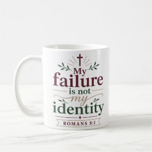 Mijn mislukking is niet mijn identiteit Bijbelse w Koffiemok