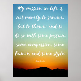 "Mijn missie in het leven" - Inspirerend Poster