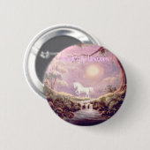Mijn Misty Unicorn Ronde Button 5,7 Cm (Voorkant /achterkant)
