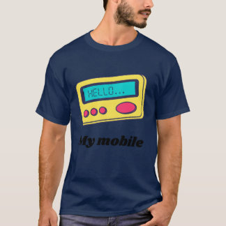 Mijn mobiel 90s stijl t-shirt
