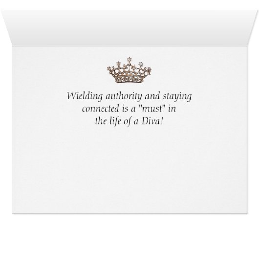 "Mijn mobiele telefoon is mijn Royal Scepter!" (Binenzijde Horizontaal (Onderkant))