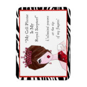 "Mijn mobiele telefoon is mijn Royal Scepter!" Mag Magneet (Verticaal)