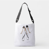 Mijn Mode Art-Crossbody Canvas tas. Crossbody Tas (Voorkant)