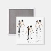 Mijn Mode Art - Square Magnet (Voorkant / Achterkant)