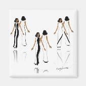 Mijn Mode Art - Square Magnet (Voorkant)