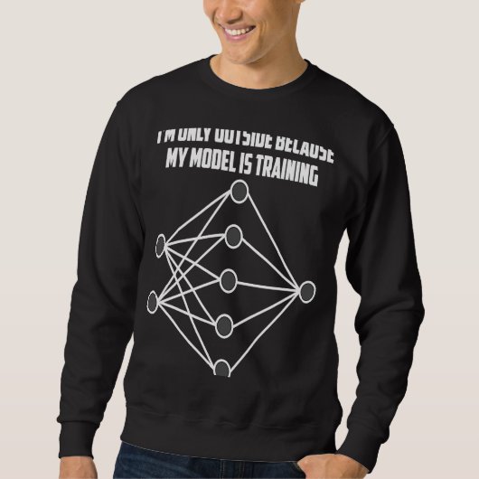 Mijn model is Training voor machinaal leren Trui (Voorkant)