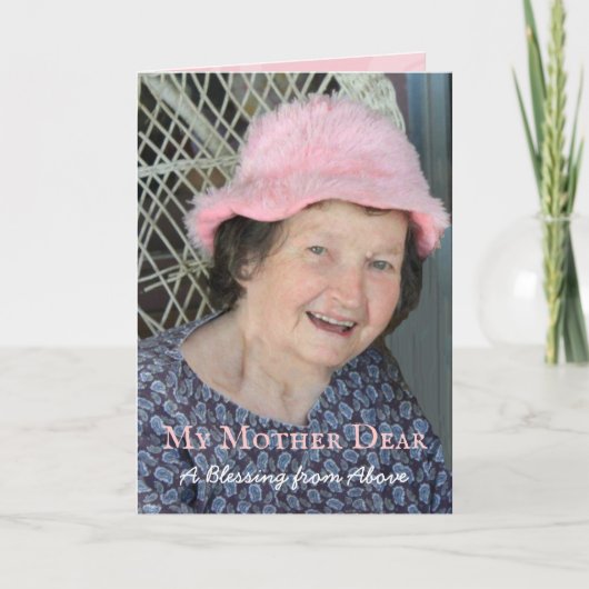 Mijn moeder Beste Moederdag-fotokaart Kaart (Voorkant)