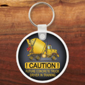 Mijn moeder bestuurt een betonnen Treinbestuurder  Sleutelhanger (Voorkant)