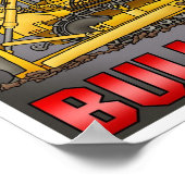 Mijn moeder bestuurt een Bulldozer Dozer Poster Pr (Hoek)