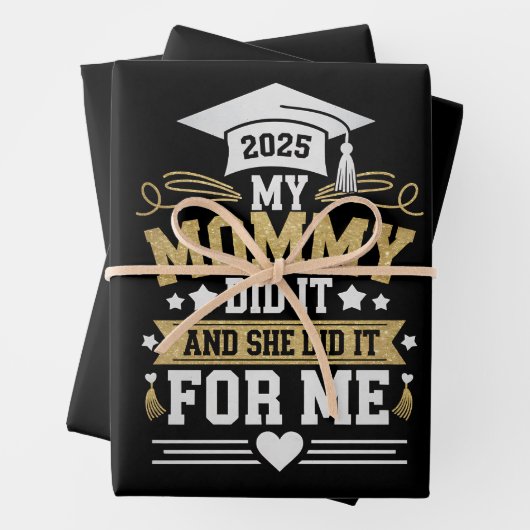 Mijn moeder deed het en zij deed het voor mij, mam inpakpapier vel (In situ)