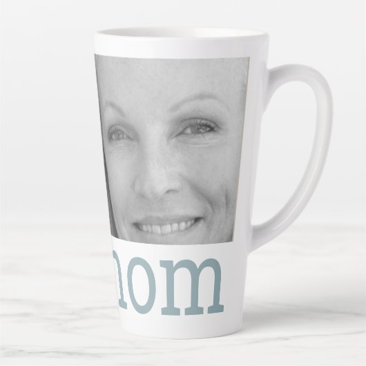 Mijn moeder dochter foto Moederdag Latte Mok (Rechts)