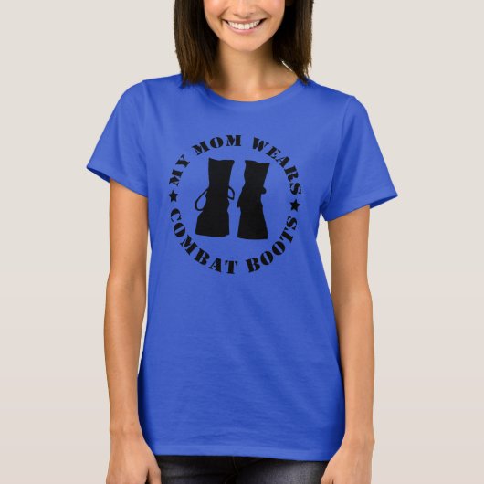 Mijn moeder draagt T-shirts voor Combat Boots (Voorkant)