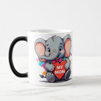 Mijn moeder - Elephant Art Magische Mok