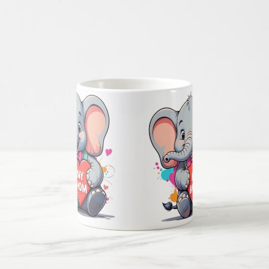 Mijn moeder - Elephant Art Magische Mok (Center)