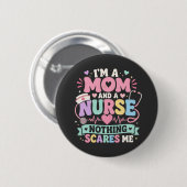 Mijn Moeder En Verpleegster Schattig  Moeder Moede Ronde Button 5,7 Cm (Voorkant /achterkant)