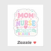 Mijn Moeder En Verpleegster Schattig Moeder Moeder Sticker (Vel)
