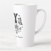 Mijn Moeder Esthetische Vlinder Moederdag Latte Mok (Rechts)