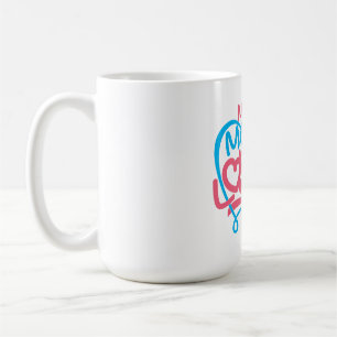 Mijn moeder houdt van me Sweet Family Quote Design Koffiemok