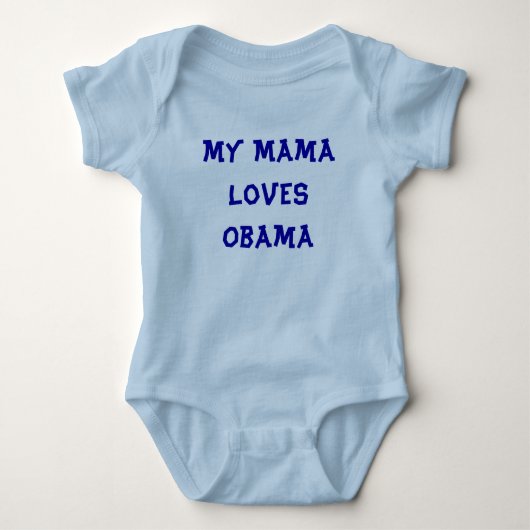 Mijn moeder houdt van Obama Romper (Voorkant)