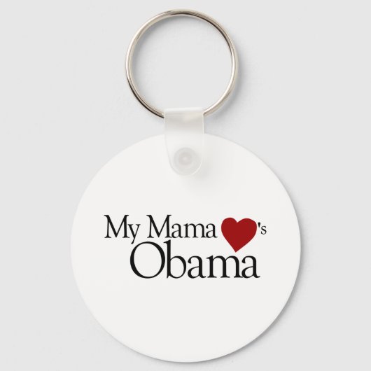Mijn moeder houdt van Obama Sleutelhanger (Voorkant)