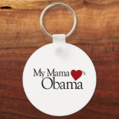 Mijn moeder houdt van Obama Sleutelhanger (Voorkant)