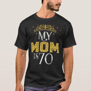 Mijn moeder is 70 jaar oud 1952 70ste verjaardag c t-shirt