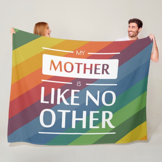 Mijn moeder is als geen ander fleece deken (In situ)