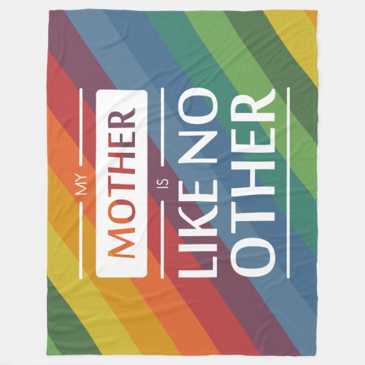 Mijn moeder is als geen ander fleece deken (Voorkant)