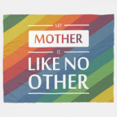 Mijn moeder is als geen ander fleece deken (Voorkant (Horizontaal))