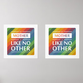 Mijn moeder is als geen ander muurkunst sets