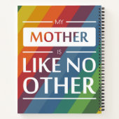 Mijn moeder is als geen ander notitieboek (Achterkant)