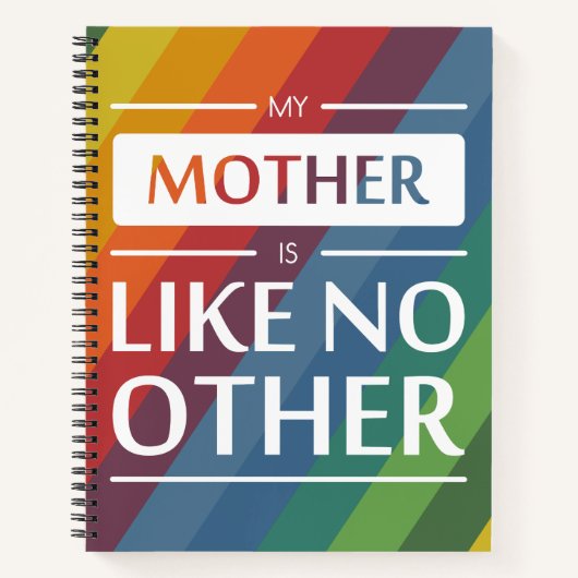 Mijn moeder is als geen ander notitieboek (Voorkant)