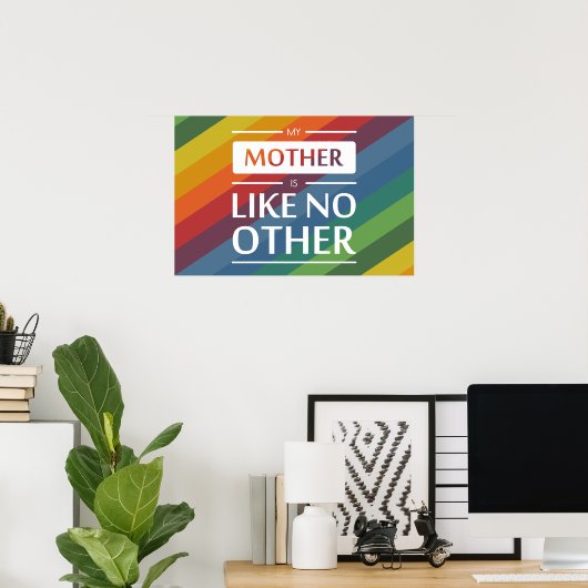 Mijn moeder is als geen ander poster (Thuiskantoor)