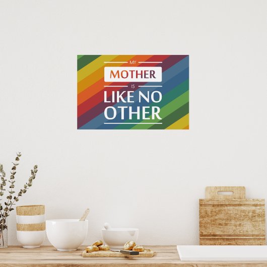 Mijn moeder is als geen ander poster (Keuken)