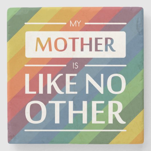 Mijn moeder is als geen ander stenen onderzetter (Voorkant)