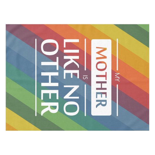 Mijn moeder is als geen ander tafelkleed (Voorkant (Horizontaal))