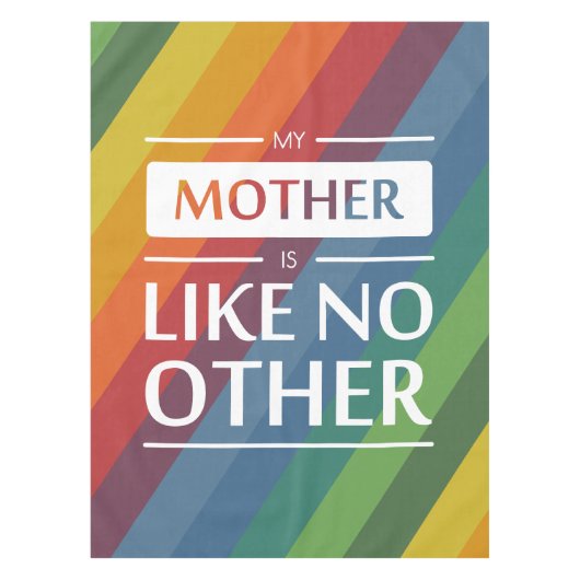 Mijn moeder is als geen ander tafelkleed (Voorkant)