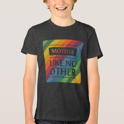 Mijn moeder is als geen ander Tri-Blend shirt (Voorkant)