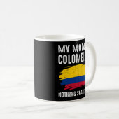 Mijn moeder is Colombiaans Colombia Pride Flag Her Koffiemok (Voorkant rechts)