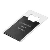 Mijn moeder is de beste artiest ter wereld creditkaart flessenopener (Voorkant Gekanteld)