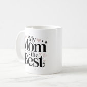 Mijn moeder is de beste Elegant Script Mok (Voorkant links)